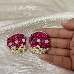 Navratri Fabric Earrings ❤️