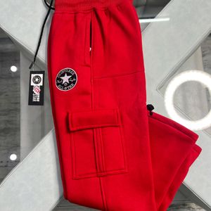 RED CONVERSE LOWER WITH SIDE POCKET