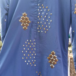 Blue Party Wear Gown For Girls