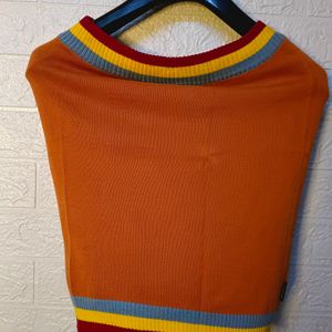 "Bold & Bright: Orange Tube Top for Curves"