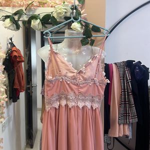 Beautiful Brand New Peach Cocktail Gown