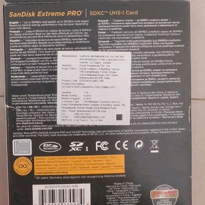 Memory Scandisk 4k Extreme Pro SDXC UHS-I