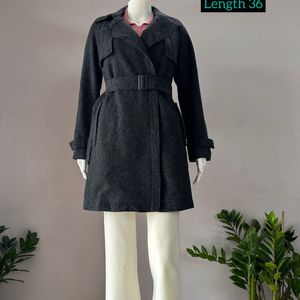 Belted Grey Coat