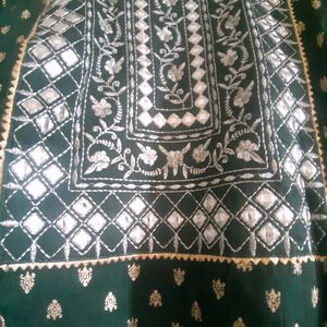 Women Dark Green Kurti