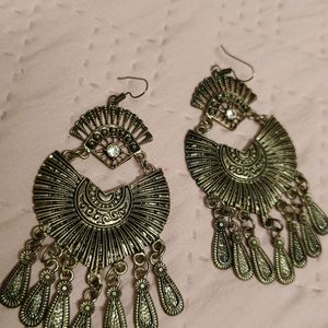 Shimmery Oxidised Earings