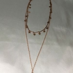 Golden Double Chain Necklace