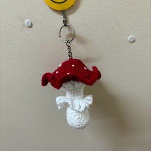 Cute Popping Mushroom Keychain/bagcharm🍄