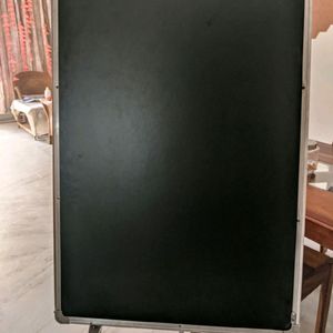 6 Feet. 3 Leg Metal Stand with White & Black Board