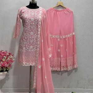 Pakistani Sharara set full embroidery  Works