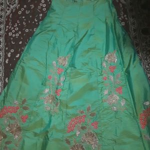 Beautiful Green Lehenga Choli With Dupatta