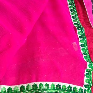 Pink Saree