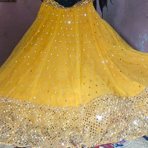 New George's Mirror Work Lehenga