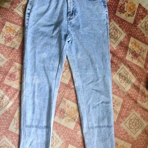Urbanic Straight Leg Denim Faded Blue Jeans