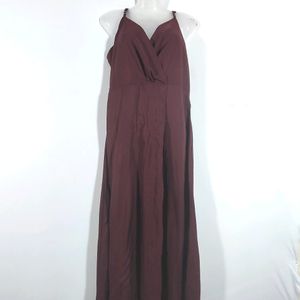 Burgundy Maxi Dress Women's