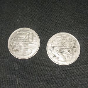 Combo - Australia 20 Cents- Set Of 2