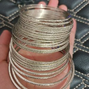 Silver Metal Bangles