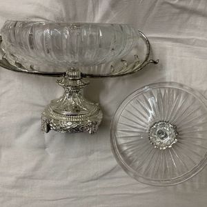 Vintage Edelita Patisserie Footed Glass Stand