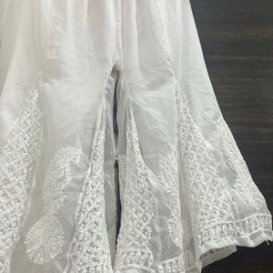 original chikankari sharara palazzo pants