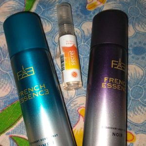 3set Perfume French Essence And Secret Temptation