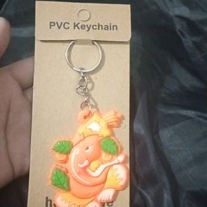 A Lord Ganesha Rubber keychain