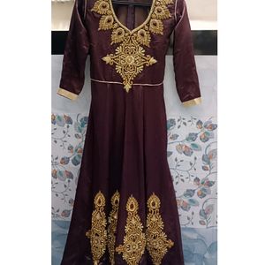 Anarkali Suit With Dupatta & Pent