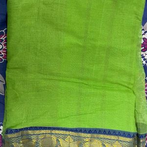 Bengali Traditional Tant Cotton Saree With Boarder