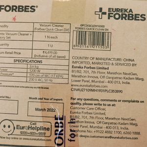 Eureka Forbes Vaccum Cleaner