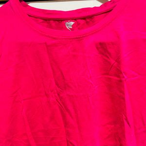 Rose Colour T Shirt For Women