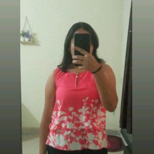 Pink Sleeveless Top