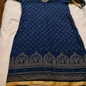 Shrishti Brand Kurti Pretty Navy Blue Color