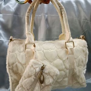 Branded Fur Sling Bag