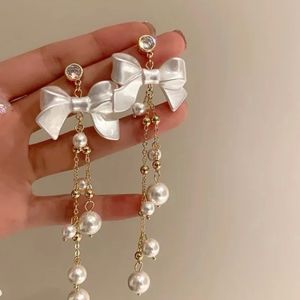 Pearl Long Earrings