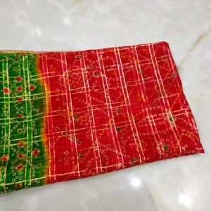 Chanderi Print Saree