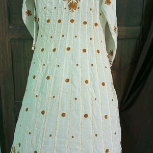 Lucknow trendy White Kurta