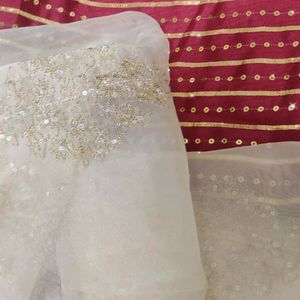 Royal Organza Saree With Embroidery