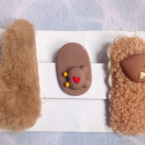 Brown Color Hair Clips