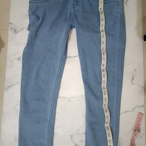 Height Waist Light Blue Jeans