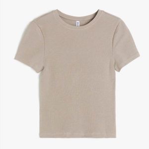 Fitted T- Shirt From H&M Basics