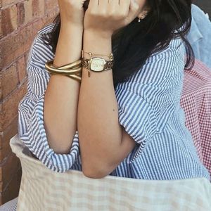 White And Blue Stripe Shirt