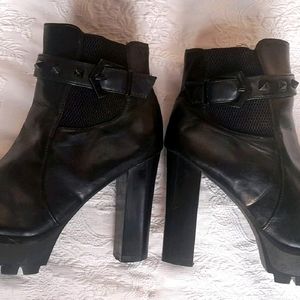 Block Heel Boots (Euro 37)