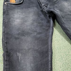 Mens Black Denim Jeans (Size-32 Inches)