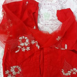 Red party Wear stiched blouse