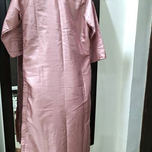 Pink Kurta Set with Embroidery (New)