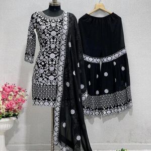 Pakistani Sharara set full embroidery  Works