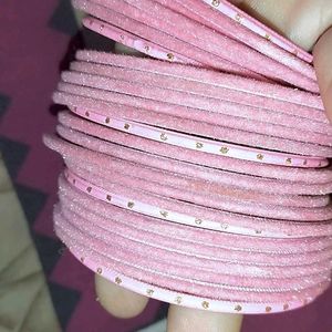 Peach Colour Bangles