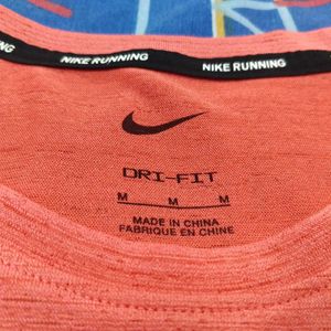 Nike Orange-pink (Coral) Sports T Shirt