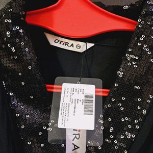 OTIRA Brand BLACK PARTYWEAR TOP