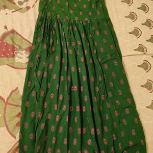 Women's New Green Kurti (Baloon)