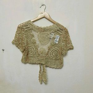 Trendy New Gold Top For Women