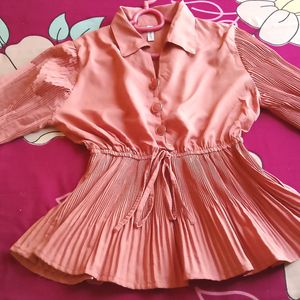 Pretty Pink Top For Office Or Party Wear